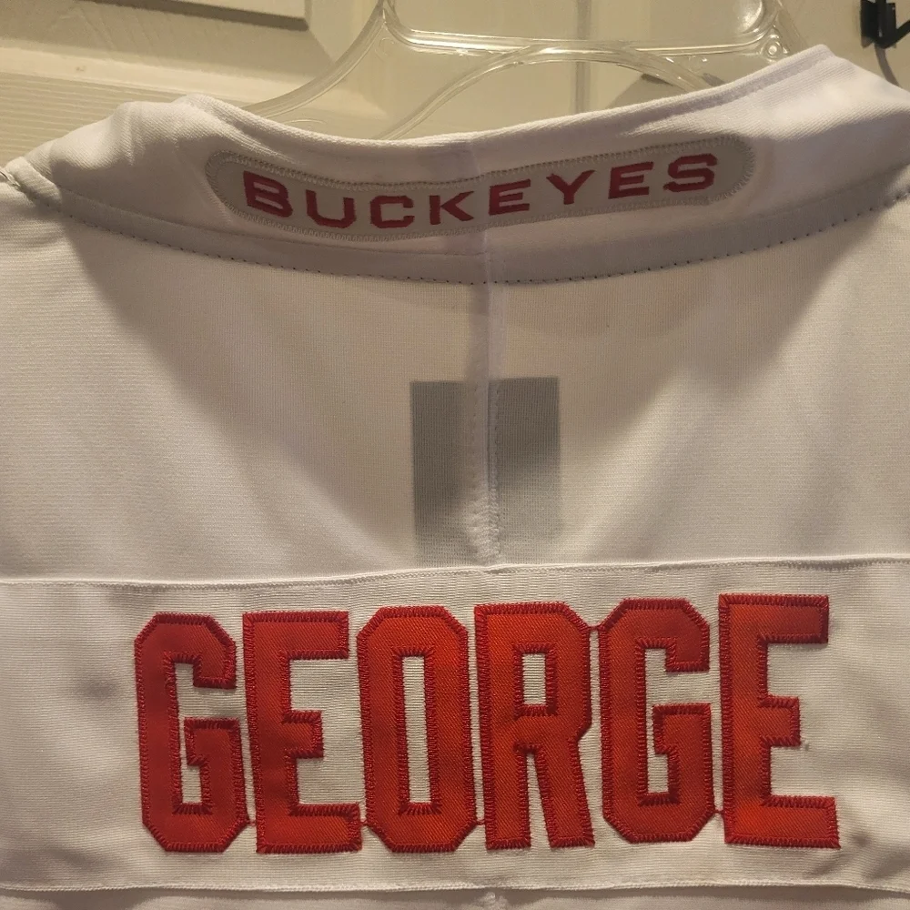 Nike Team Eddie George #27 Ohio State Buckeyes White Jersey Size 3XL New!